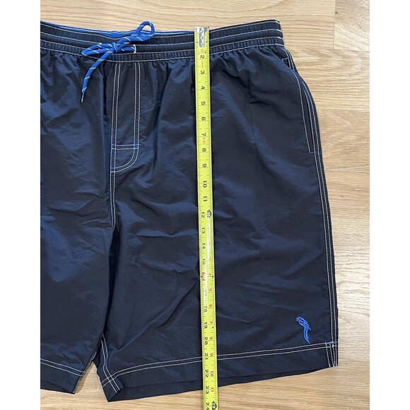Mens Caribbean Swimwear Blue Swim Trunks Shorts Drawstring Waist Mesh Lining 2XB - Picture 2 of 8